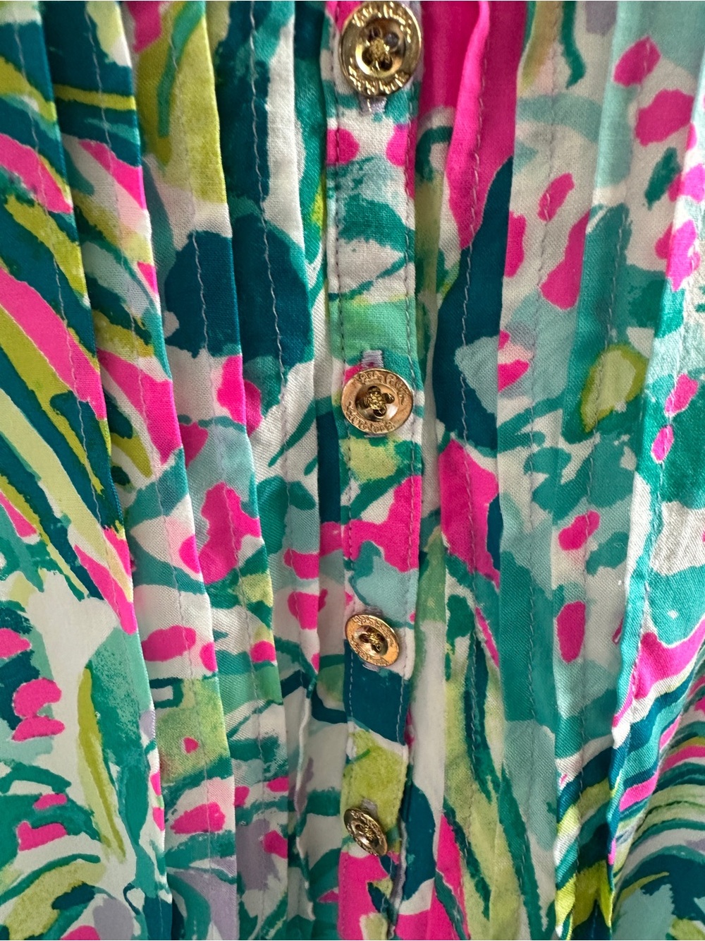 Lilly Pulitzer Harbour Island Tunic, Early Bloomer, Size XL - Picture 4 of 7